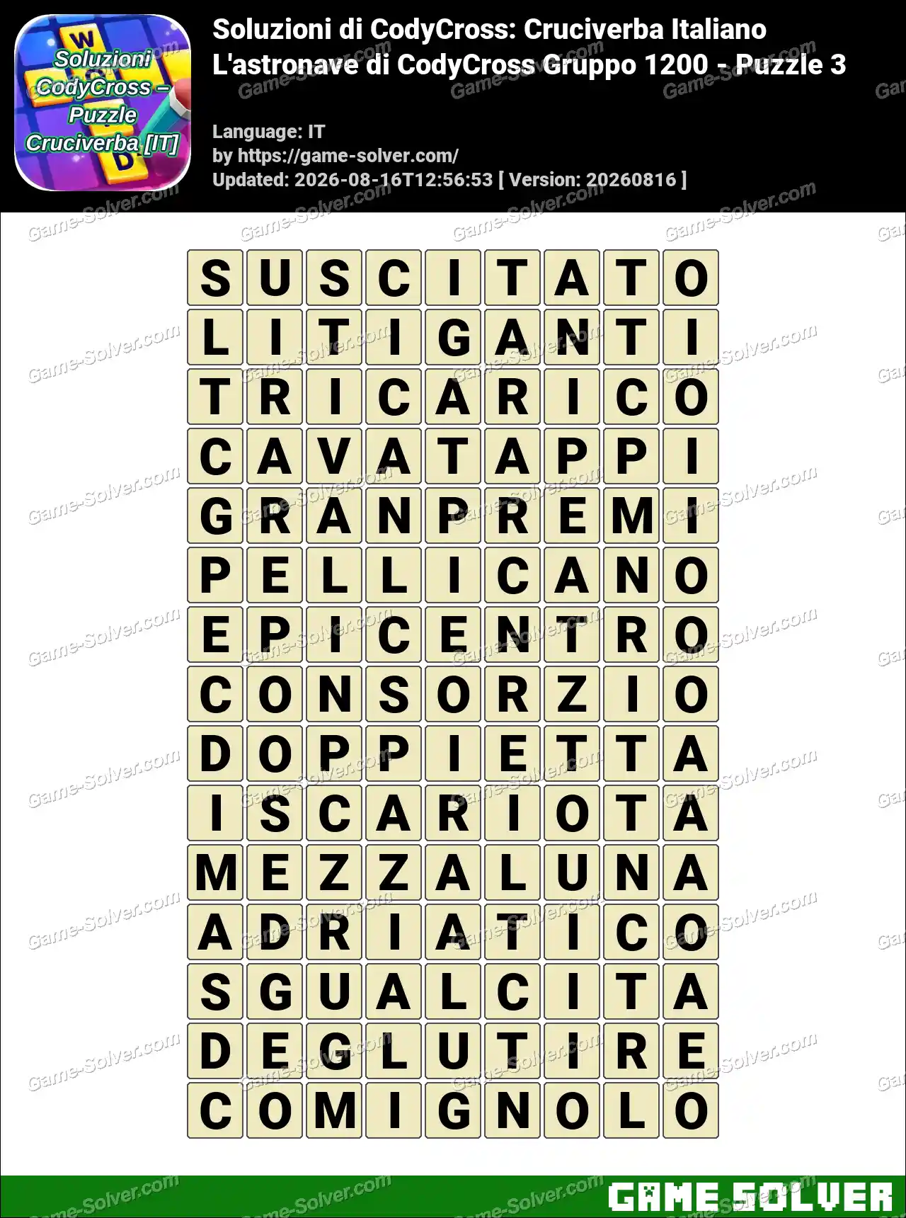 Soluzioni di CodyCross: Cruciverba Italiano L’astronave di CodyCross Gruppo 1200 – Puzzle 3